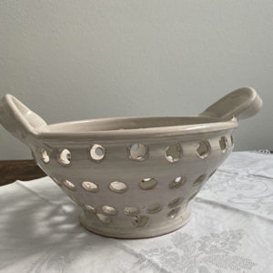 handmade ceramic colander made in Italy