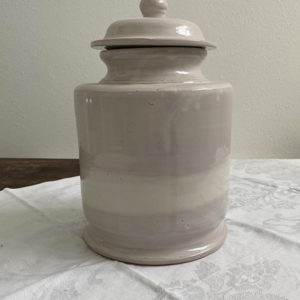 handmade ceramic cookie jar made in Italy